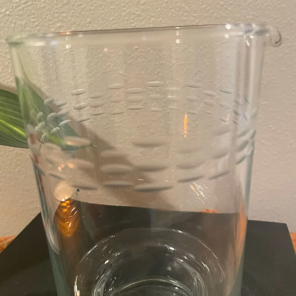 Vintage Princess House Heritage Martini Pitcher – Etched Crystal Barware